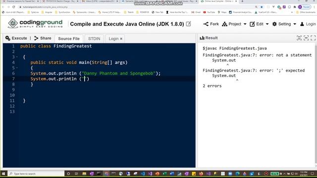 Coding Practice in https://www.tutorialspoint.com/ смотреть онлайн