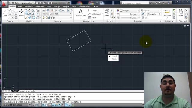 Rectangle, AutoCAD 2011 смотреть онлайн