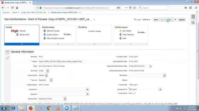 Oracle Fusion Cloud Inspection Characteristics (V3) смотреть онлайн