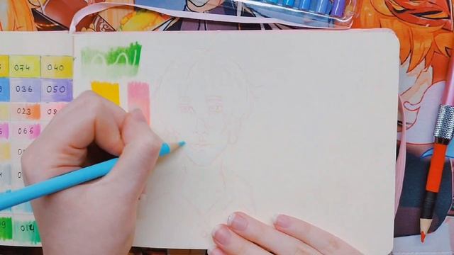 ✏️ ОБЗОР ЦВЕТНЫХ КАРАНДАШЕЙ Brutfuner 80 цветов | Рисую k-pop айдола пастельными цветами ?️ смотреть онлайн