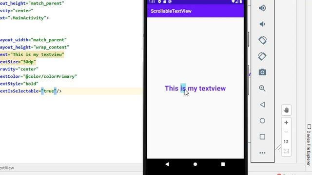 How to Make Text View Selectable in Android Studio смотреть онлайн