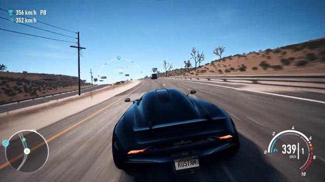 NFS Payback - Koenigsegg Regera - Reaching max speed 411 km/h | Watch till the end смотреть онлайн