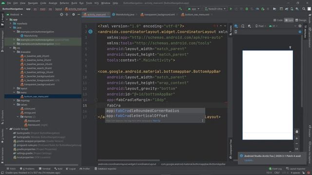 How To Make A Bottom Navigation Bar With A Floating Action Button - Android Studio Tutorial. смотреть онлайн