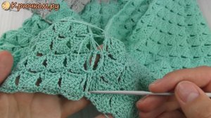 Соединение вязаных деталей крючком. Простой шов крючком