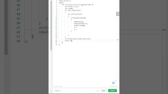 Remove Duplicates from Sorted Array | Leet Code | CFAM смотреть онлайн