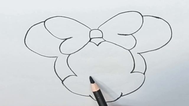 How to draw minnie mouse !!@APDRAWING  как нарисовать минни маус !! Pencil drawing смотреть онлайн