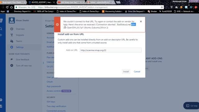 SSRF/XSPA Bug in Bitbucket addon-management | Bitbucket.org смотреть онлайн