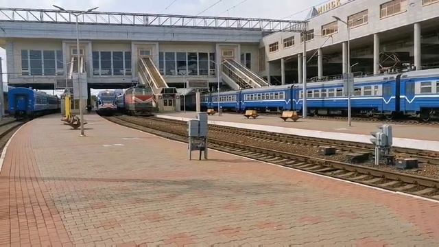 Электропоезд ЭПр-009 на ст. Минск Пассажирский / EPr-009 EMU At St. Minsk Passenger
