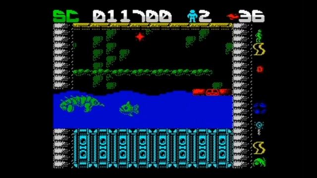 Draconus (1988 _ 128k AY Music Version) Walkthrough, ZX Spectrum
