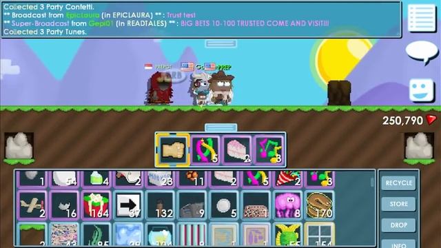 How to make profit with Party-in-a-box (Growtopia) based on luck смотреть онлайн