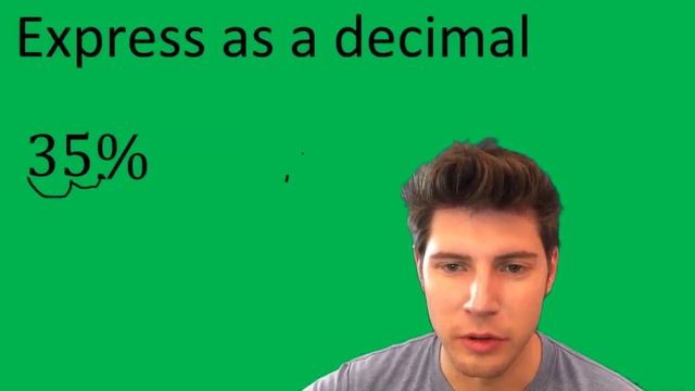 Express 35% as a Decimal смотреть онлайн