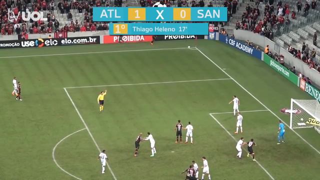GOL (THIAGO HELENO) - ATLÉTICO-PR X SANTOS - 31/05 - BRASILEIRÃO 2018 смотреть онлайн