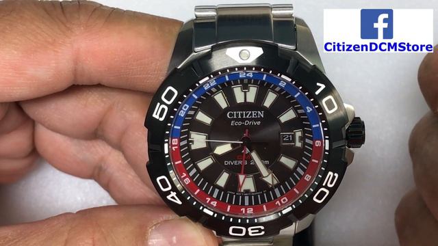 BJ7128-59E Citizen Promaster GMT Diver Black смотреть онлайн