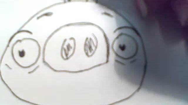 Mustachioed pig. Angry Birds. How to draw a easy? (Усатый свин. Как нарисовать просто?) смотреть онлайн