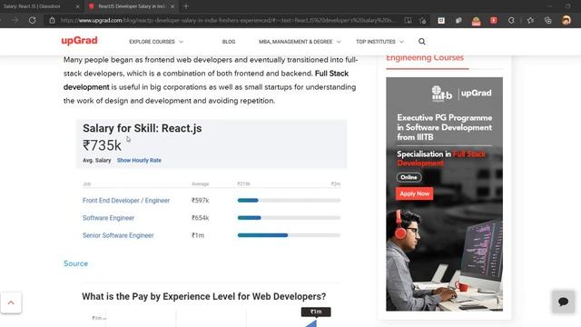 ReactJS Developer Salary in India in 2021 For Freshers #reactjs смотреть онлайн