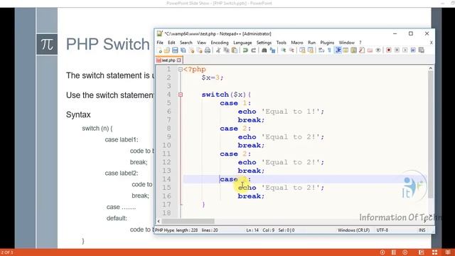 PHP Switch Statement смотреть онлайн
