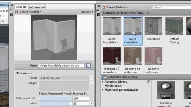 40.1.2-a Autocad 2013. Asignación de Materiales a Modelos 3D. смотреть онлайн