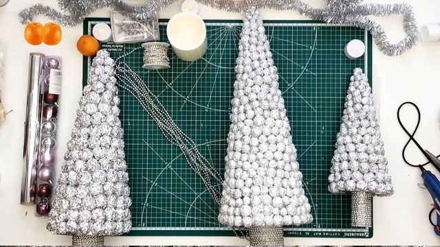 ?Новогодняя ёлка из фольги. Идеи из фольги. ?Новогодний DIY Christmasdecoration