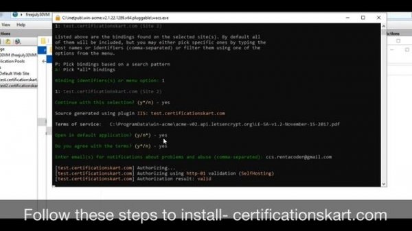 Install Let’s Encrypt free SSL on Windows with Auto renewal using WACS ACME client