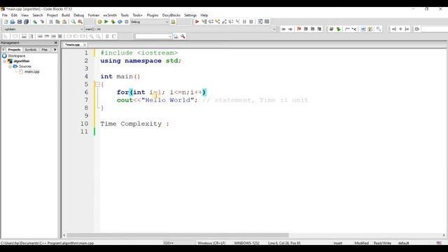 How To Calculate The Time Complexity - 1 [Easy Way] смотреть онлайн