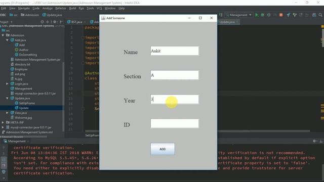 Student Management System Java смотреть онлайн