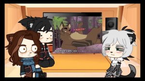 | Реакция Бича, Костяка и Звездоцапа на ТикТок | Коты-Воители| Gacha |