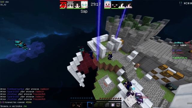 F5 vs SAPIENS | ТУРНИРНЫЕ ИГРЫ | BEDWARS VIMEWORLD | CV смотреть онлайн