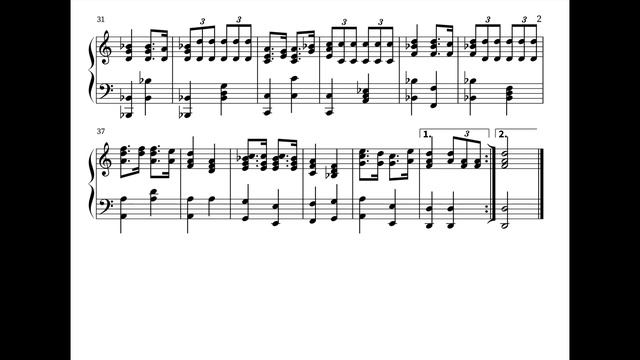 Menıñ Qazaqstanym/Kazakh National Anthem — Piano Sheet Music смотреть онлайн