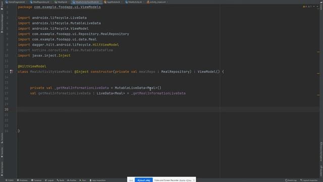 #9 show data in meal activity (Food app , mvvm , room , kotlin , coroutines , hilt) смотреть онлайн