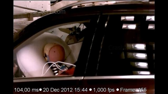 2013 Mercedes-Benz ML350 | Frontal Crash Test | NHTSA | CrashNet1