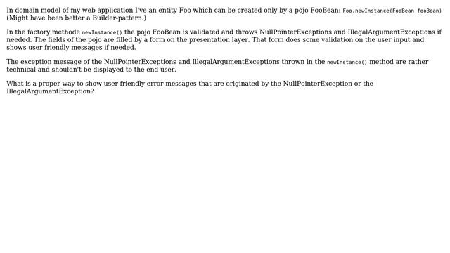 Software Engineering: How to present domain model exceptions thrown through validation? смотреть онлайн