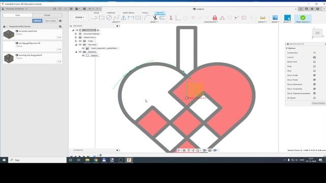 Fusion 360 DANSK Begynder1 Billede til 3D (canvas) смотреть онлайн