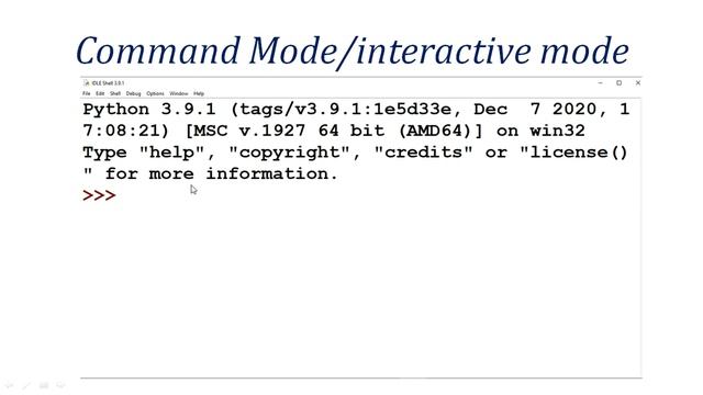 3 Interacting with python IDLE смотреть онлайн