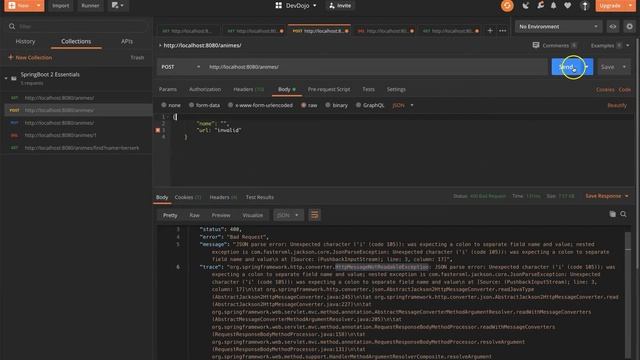 Spring Boot 2.3 Essentials 18 - Exception Handling pt 06 - Overriding handleExceptionInternal смотреть онлайн