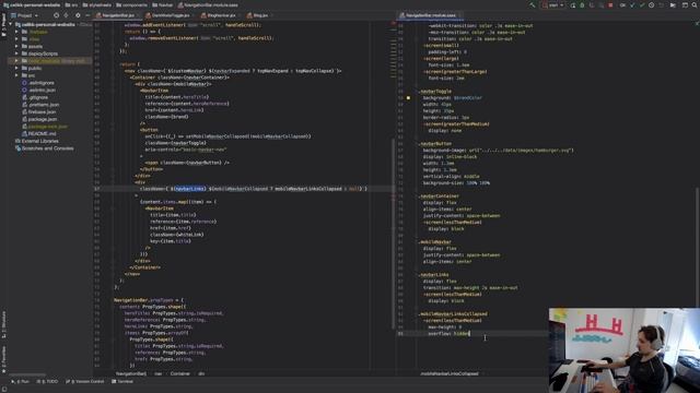 Personal Website with React - Replacing Bootstrap Navbar with Custom Navbar Part 2 смотреть онлайн