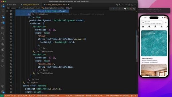 AirBnB Clone with Flutter & flutter_animate