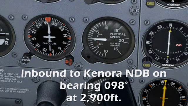 Flight Simulator X | NDB Approach with movable card ADF. смотреть онлайн