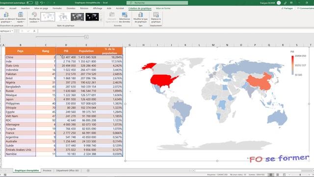 Excel 2019 & 365 : Carte Choroplèthe смотреть онлайн