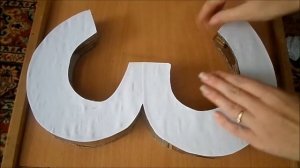 Делаем объемную цифру 3 своими руками из картонного ящика Bulk number of cardboard
