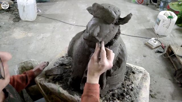 Как Сделать из ЦЕМЕНТА ДЕДУЛЮ своими руками | ПОДЕЛКИ | DIY made of cement with your own hands смотреть онлайн