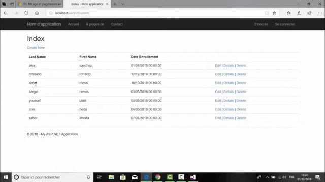 Webgrid Paging, sorting and filtering in ASP.Net MVC смотреть онлайн