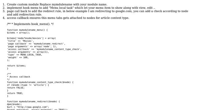 Drupal: How add tab menu item with external link to article node content? смотреть онлайн