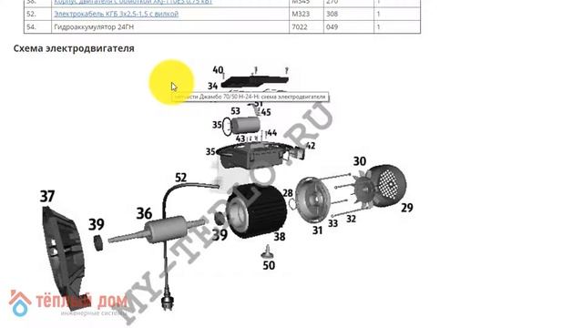 Запчасти Джамбо 70/50 Н-24 Н: как подобрать и купить запчасти на насосную станцию Джамбо смотреть онлайн