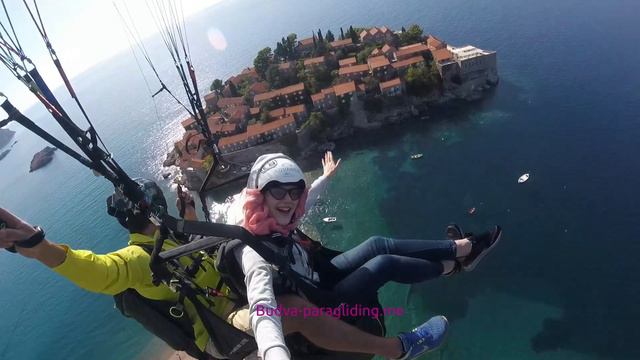 Paragliding Montenegro - Sveti Stefan - Air excursion смотреть онлайн