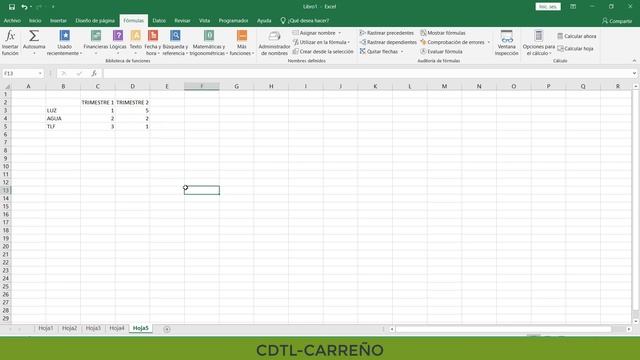 CDTL DE CARREÑO. Excel (11) Dar nombre a celdas смотреть онлайн