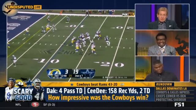 UNDISPUTED | "Dak-Lamb duo can't be stopped now!" - Michael Irvin & Skip react Cowboys dominate Ram смотреть онлайн