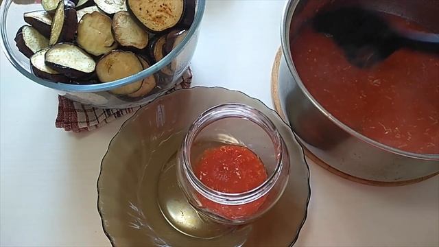 Баклажаны в остром томатном соусе. Вкусная закуска. Зимние заготовки.Готовим с Инной смотреть онлайн