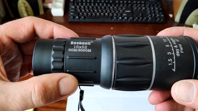 Обзор монокуляра Bushnell 16x52. смотреть онлайн