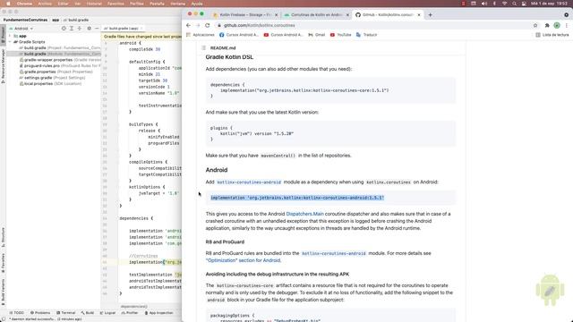#1 Nuevo proyecto - Como crear mi primera corrutina en Kotlin - Tutorial en Android Studio смотреть онлайн