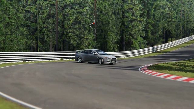 Assetto Corsa | Lancer Evo X Mr backward entry on Nordshleife смотреть онлайн